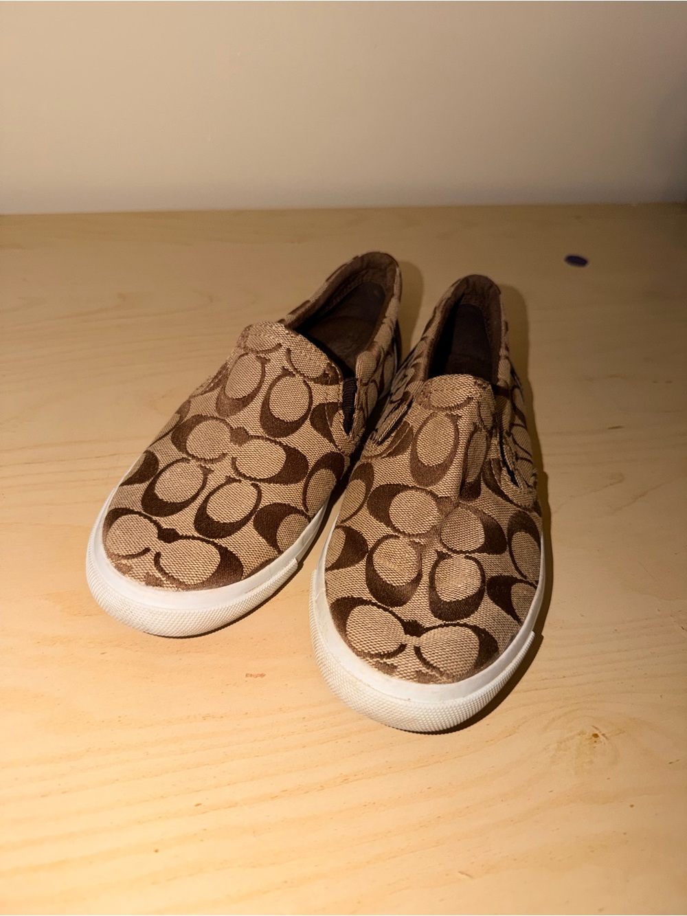Authentic Coach Allegra Signature C slip-on sneakers